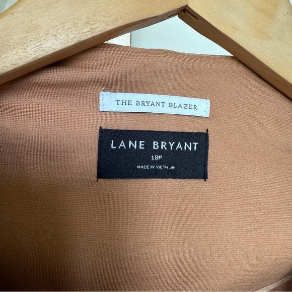 Lane Bryant Women's The Bryant 18P Camel Double Breasted Blazer Suit Jacket - Picture 7 of 10